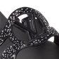 Black/White LV Isola Flat Mule