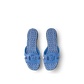 Blue LV Isola Flat Mule