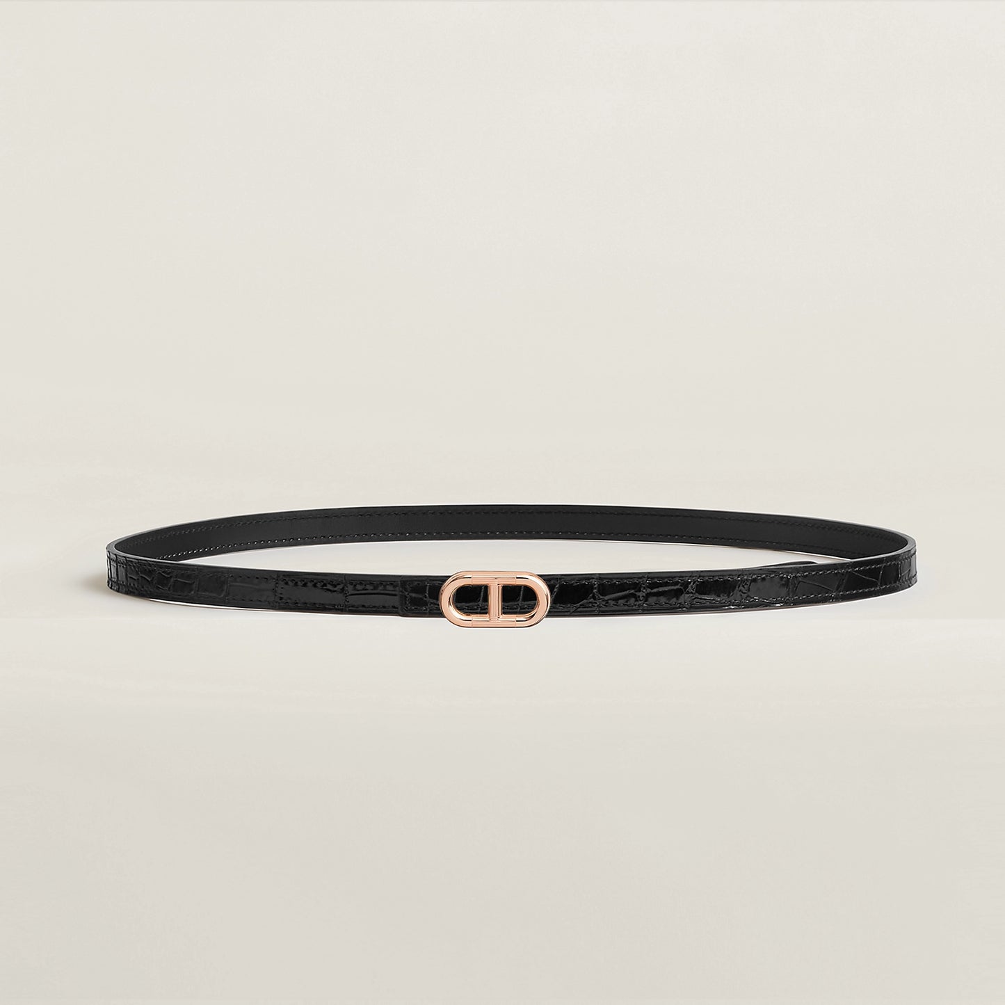 Maillon H Belt Buckle & Reversible Leather Strap 13 MM