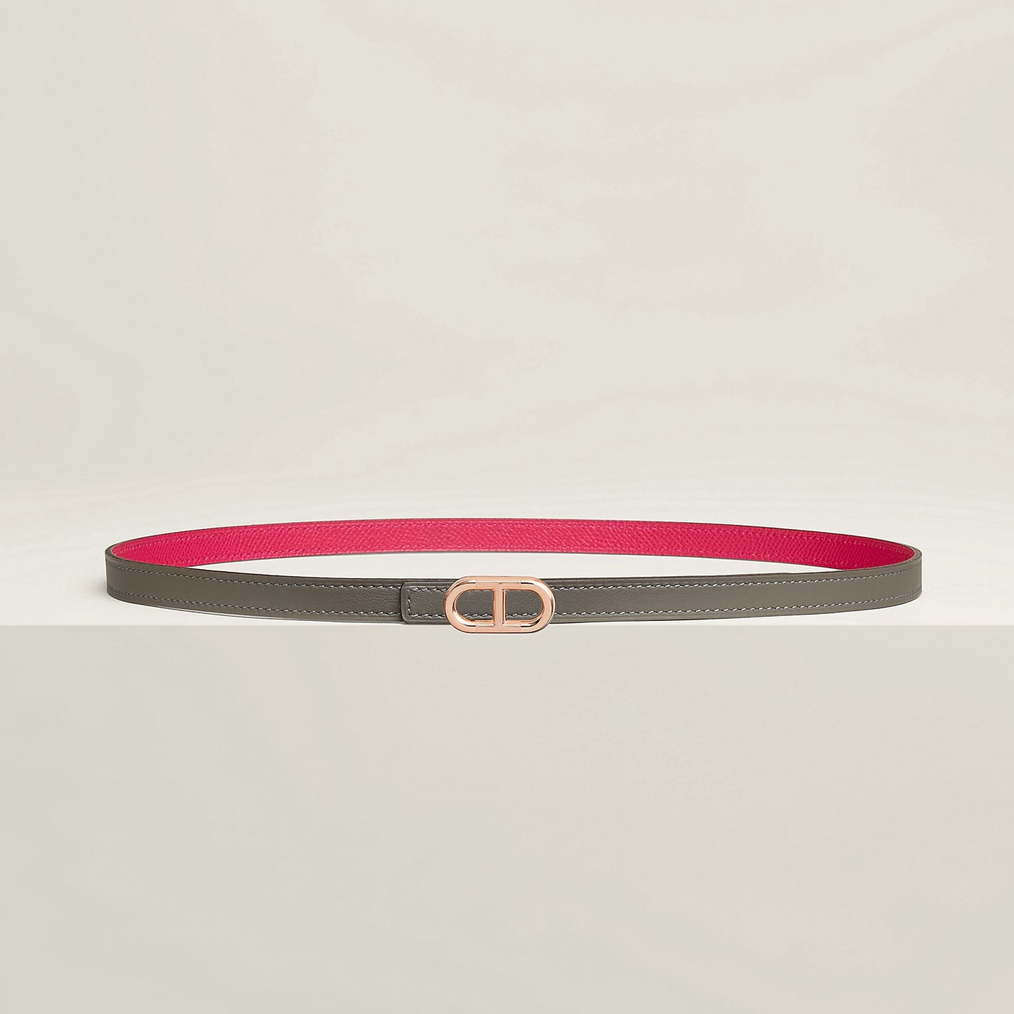 Maillon H Belt Buckle & Reversible Leather Strap 13 MM