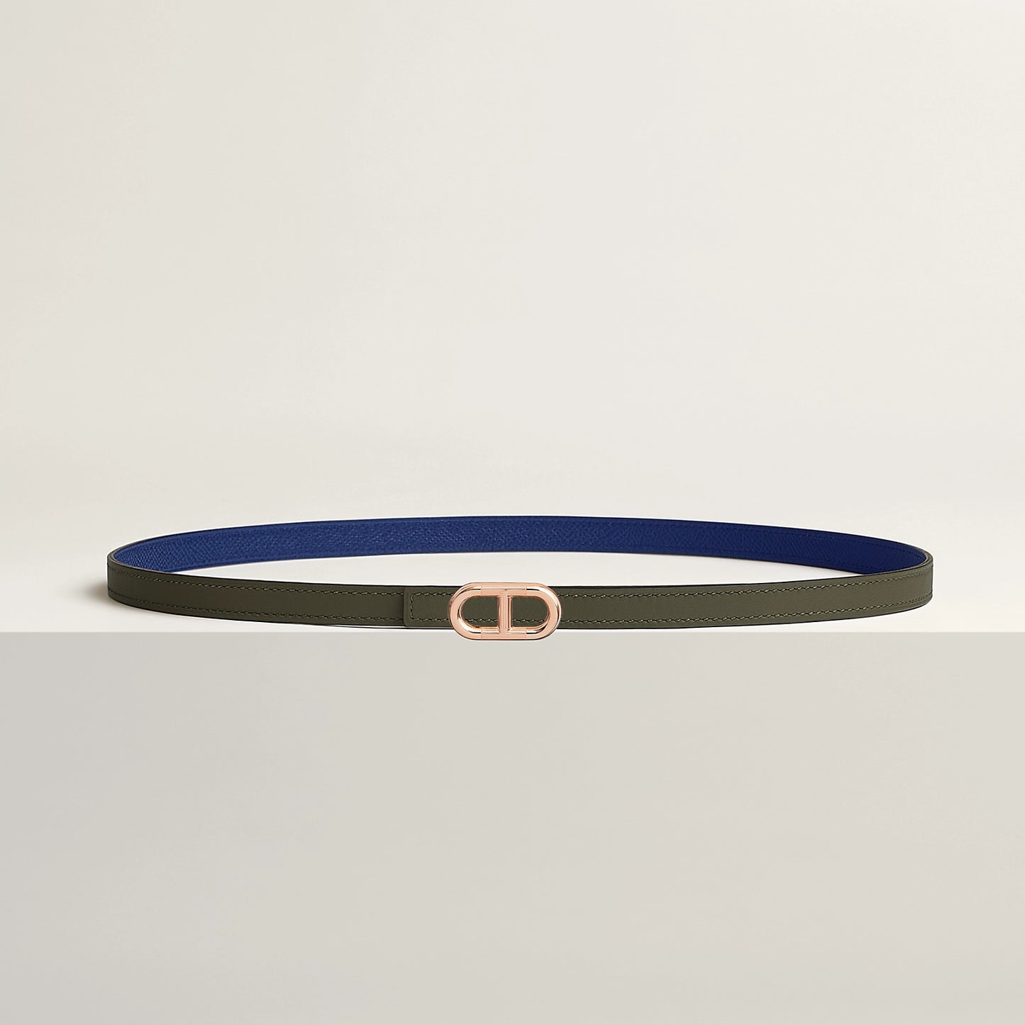 Maillon H Belt Buckle & Reversible Leather Strap 13 MM
