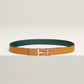 MINI H BELT BUCKLE & REVERSIBLE LEATHER STRAP 24 MM