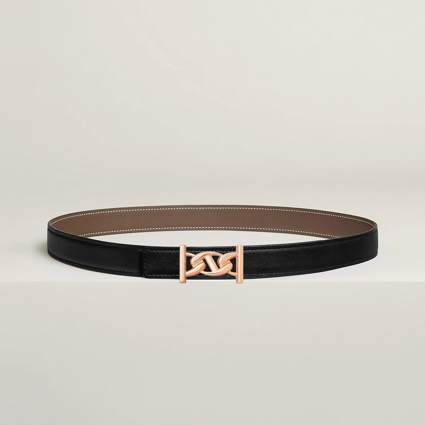 MY H BELT BUCKLE & REVERSIBLE LEATHER STRAP 24 MM