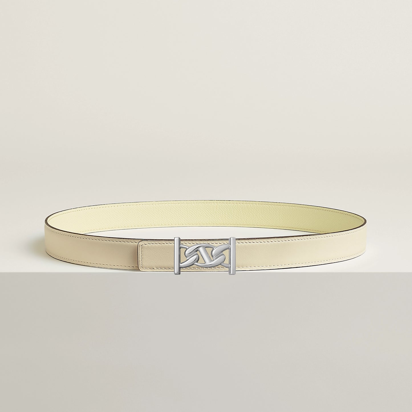 MY H BELT BUCKLE & REVERSIBLE LEATHER STRAP 24 MM