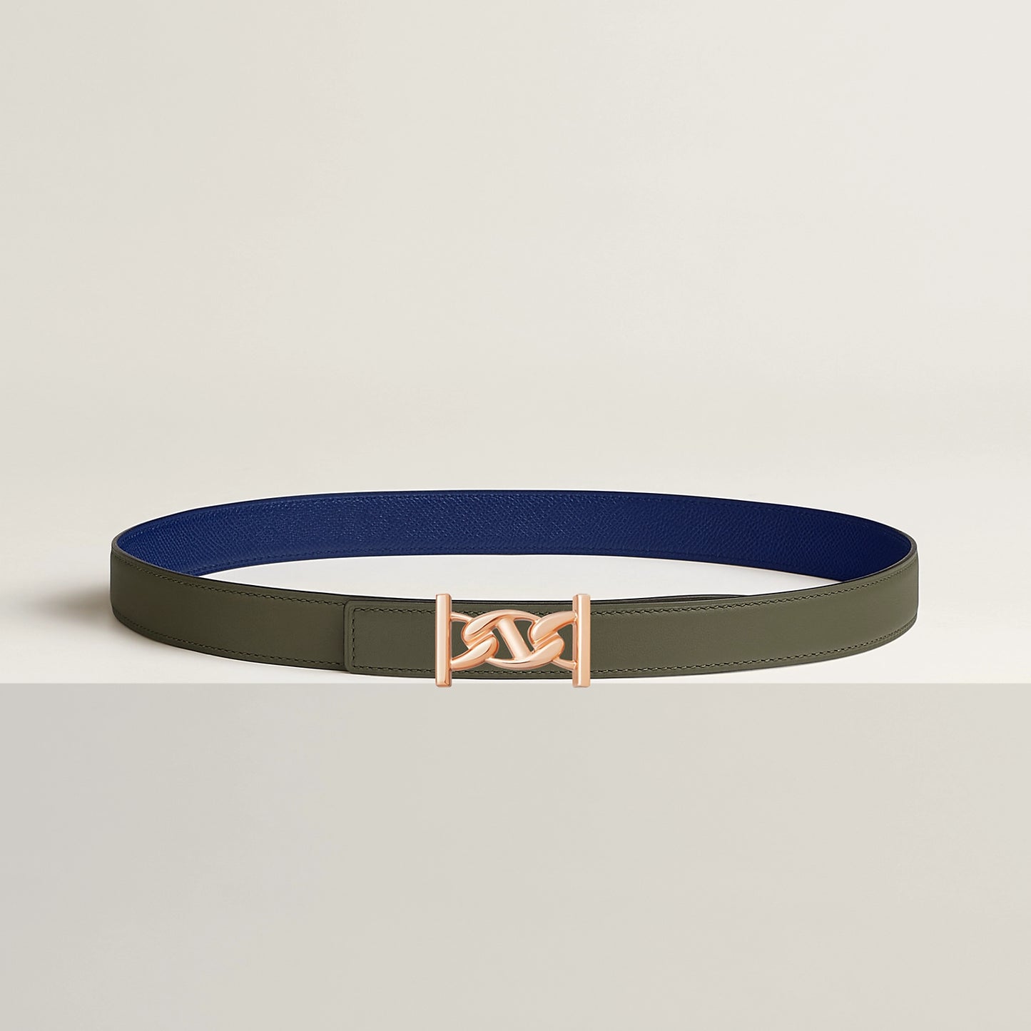 MY H BELT BUCKLE & REVERSIBLE LEATHER STRAP 24 MM