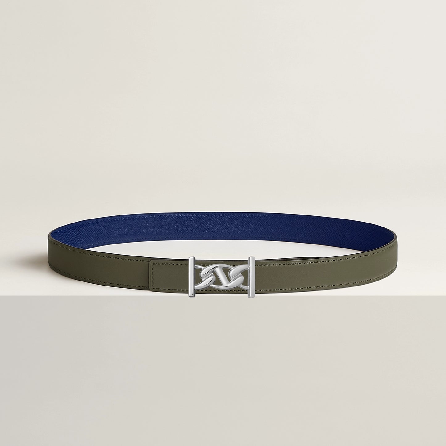 MY H BELT BUCKLE & REVERSIBLE LEATHER STRAP 24 MM