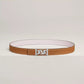 MY H BELT BUCKLE & REVERSIBLE LEATHER STRAP 24 MM