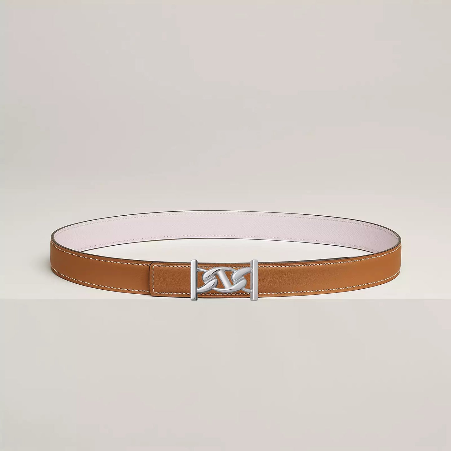 MY H BELT BUCKLE & REVERSIBLE LEATHER STRAP 24 MM