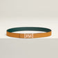 MY H BELT BUCKLE & REVERSIBLE LEATHER STRAP 24 MM