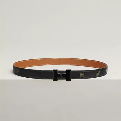 Mini Constance So Black Belt Buckle & Reversible Leather Strap 24 MM