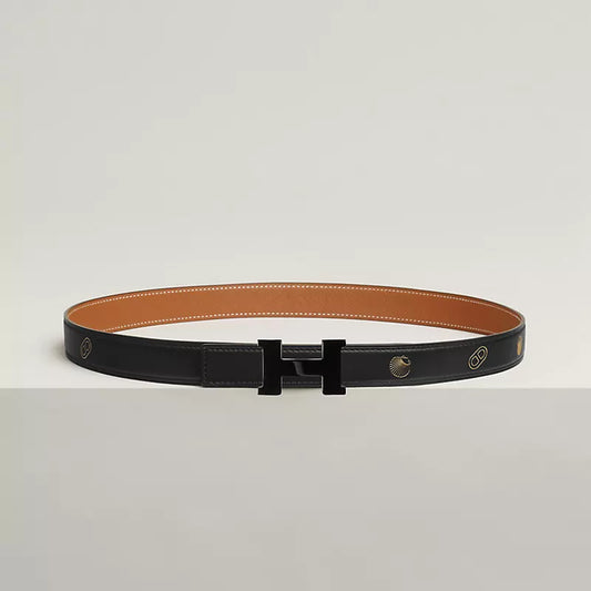 Mini Constance So Black Belt Buckle & Reversible Leather Strap 24 MM