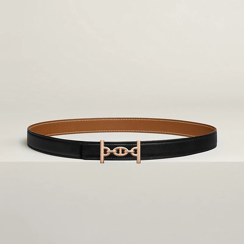 Lagune Belt Buckle & Reversible Leather Strap 24 MM