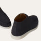 Navy Blue - Light Wood Smoke LORO PIANA  Open Walk Ankle Boot