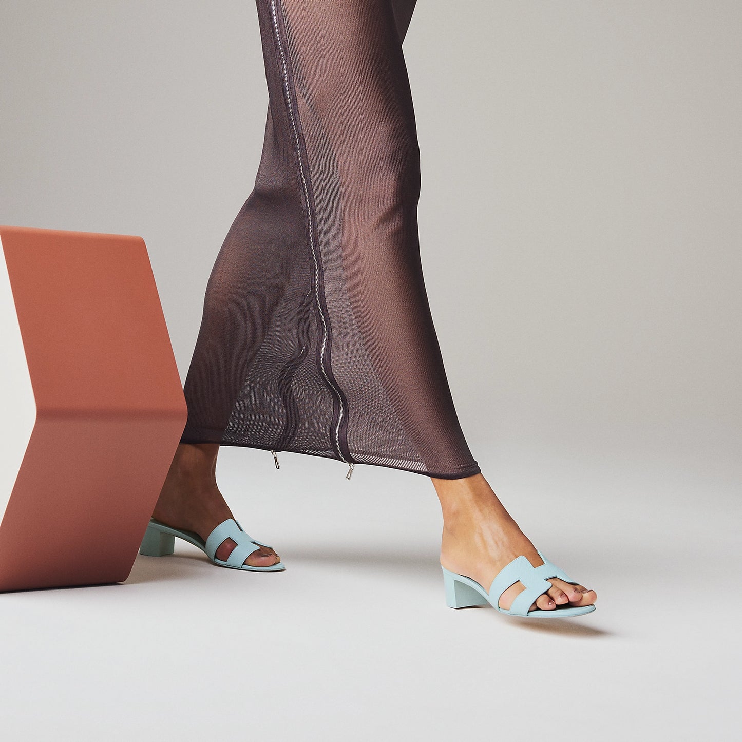 Bleu Brume - Bleu Minéral Oasis Sandal
