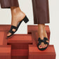 Noir Oasis Sandal