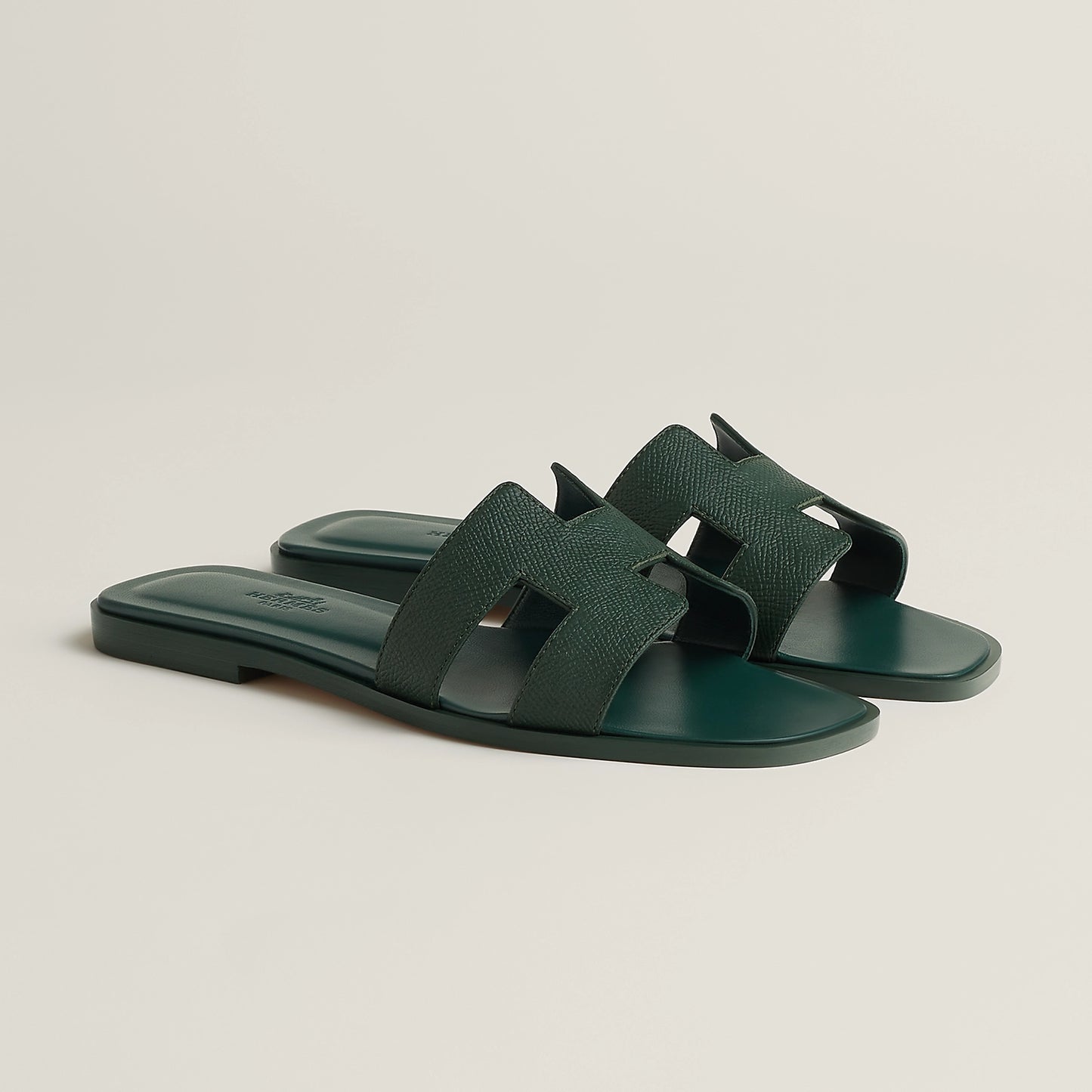 Bleu Minéral - Beige Perlino Oran sandal