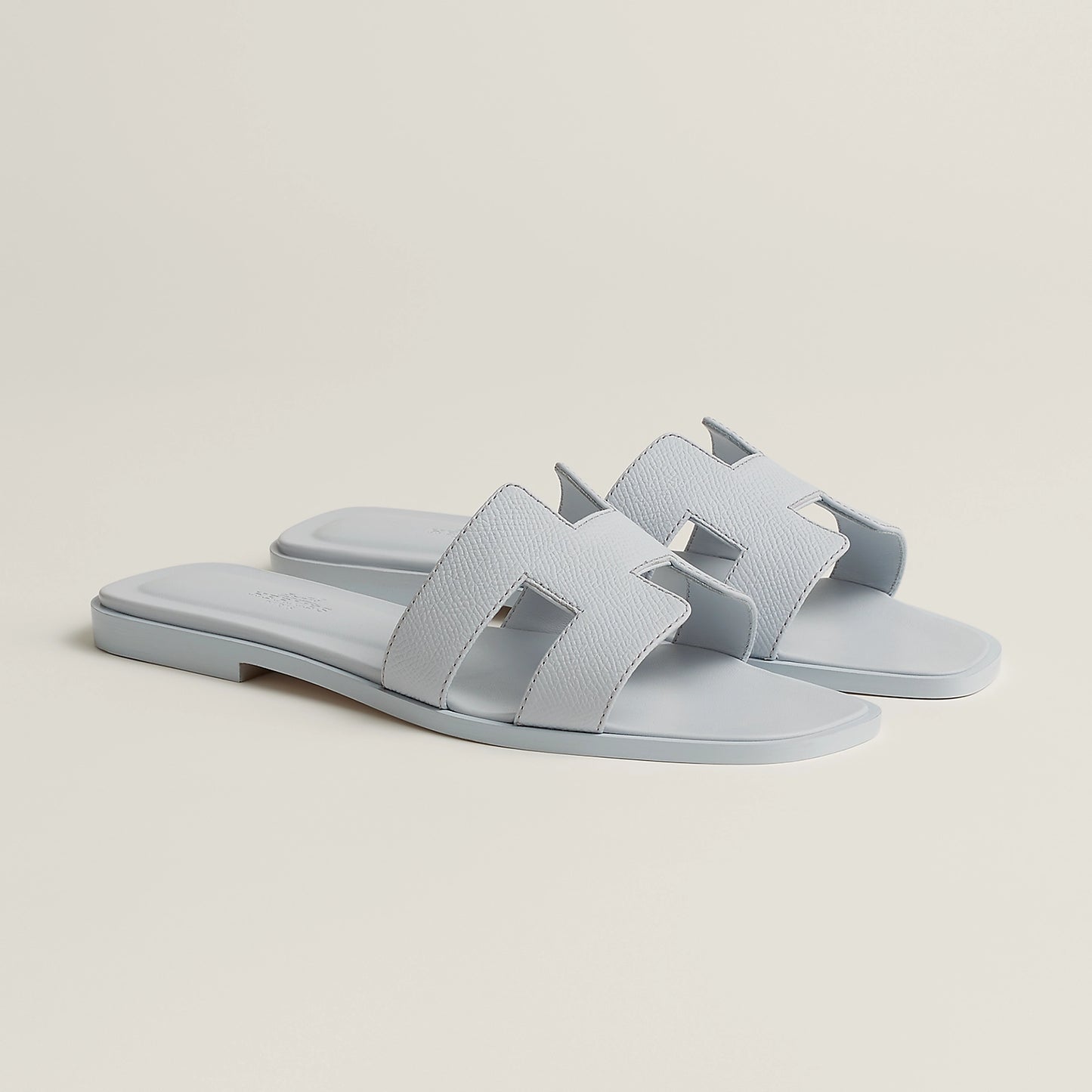 Bleu Minéral - Beige Perlino Oran sandal