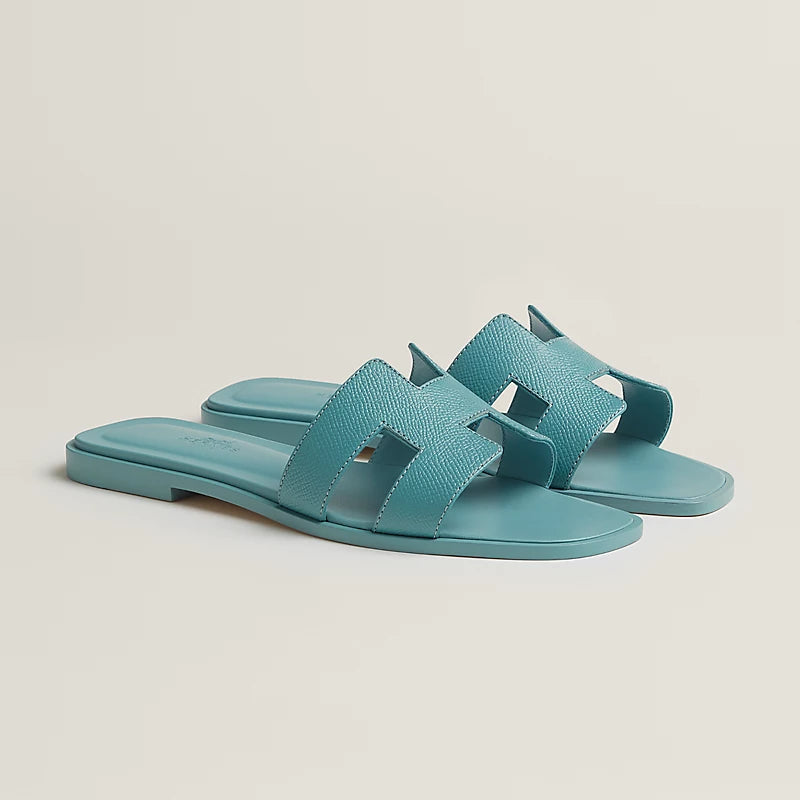 Rose Vermillon - Beige Perlino Oran sandal