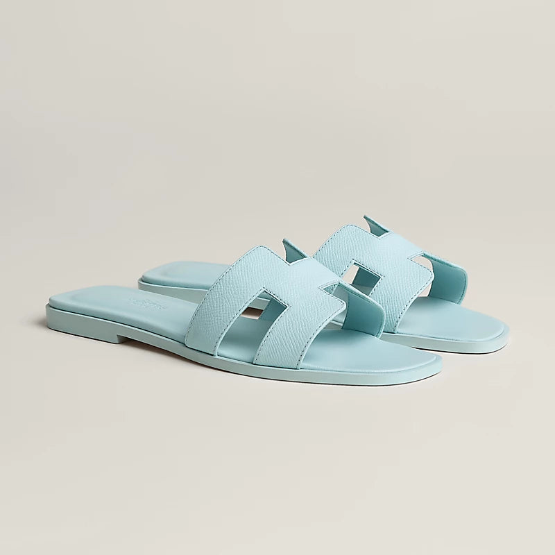 Rose Vermillon - Beige Perlino Oran sandal