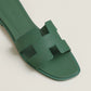Vert Lierre - Orange Corail Oran sandal
