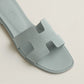 Gris Nuage - Rouge H/Naturel Oran sandal