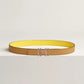 H au Carre Twist Belt Buckle & Reversible Leather Strap 24 MM