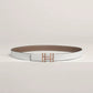 H au Carre Twist Belt Buckle & Reversible Leather Strap 24 MM