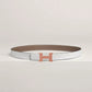 Mini Constance Guillochee Belt Buckle & Reversible Leather Strap 24 MM