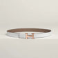 Mini H Belt Buckle & Reversible Leather Strap 24 MM