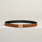 H Roseraie Belt Buckle & Hermès Sur Mer Reversible Leather Strap 24 MM