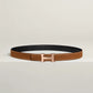 Mini H Belt Buckle & Reversible Leather Strap 24 MM