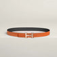 Mini H Belt Buckle & Reversible Leather Strap 24 MM