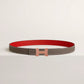 Mini Constance Guillochee Belt Buckle & Reversible Leather Strap 24 MM