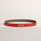 H au Carre Twist Belt Buckle & Reversible Leather Strap 24 MM