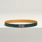 H au Carre Twist Belt Buckle & Reversible Leather Strap 24 MM