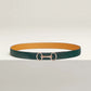Heritage Belt Buckle & Reversible Leather Strap 24 MM