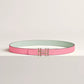 H au Carre Twist Belt Buckle & Reversible Leather Strap 24 MM