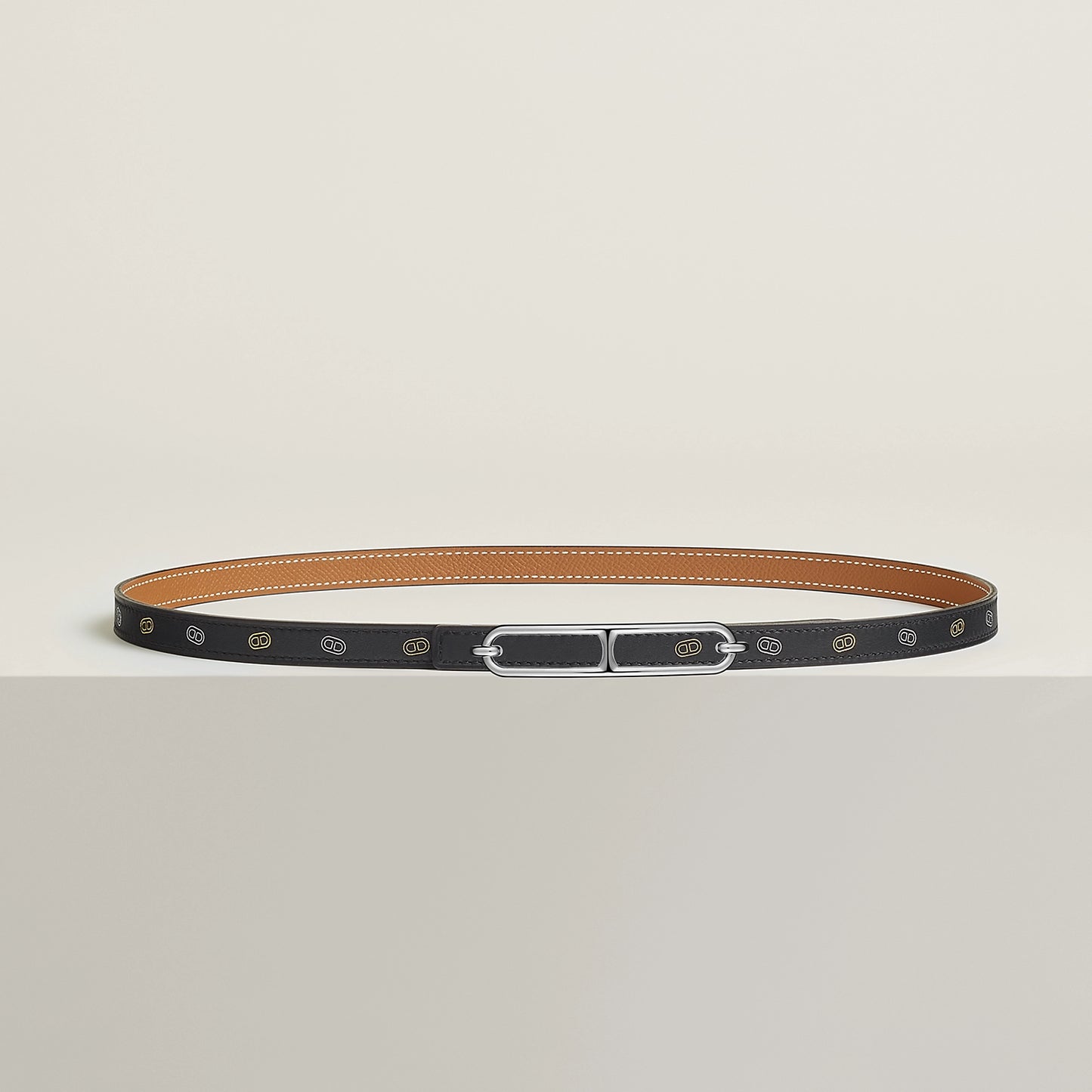 Roulis Belt Buckle & Reversible Leather Strap 13 MM