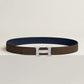H Belt Buckle & Reversible Leather Strap 32 MM