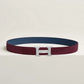 H Belt Buckle & Reversible Leather Strap 32 MM