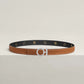 Flot belt Buckle & Hermès Sur Mer Reversible Leather Strap 24 MM