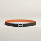 Mors H Belt Buckle & Reversible Leather Strap 24 MM