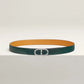 Maillon Torsade Belt Buckle & Reversible Leather Strap 24 MM