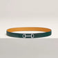 Gamma Belt Buckle & Reversible Leather Strap 24 MM