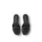 Black/White LV Isola Flat Mule