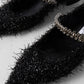 JIMMY CHOO Bing 25 crystal-embellished tinsel pumps