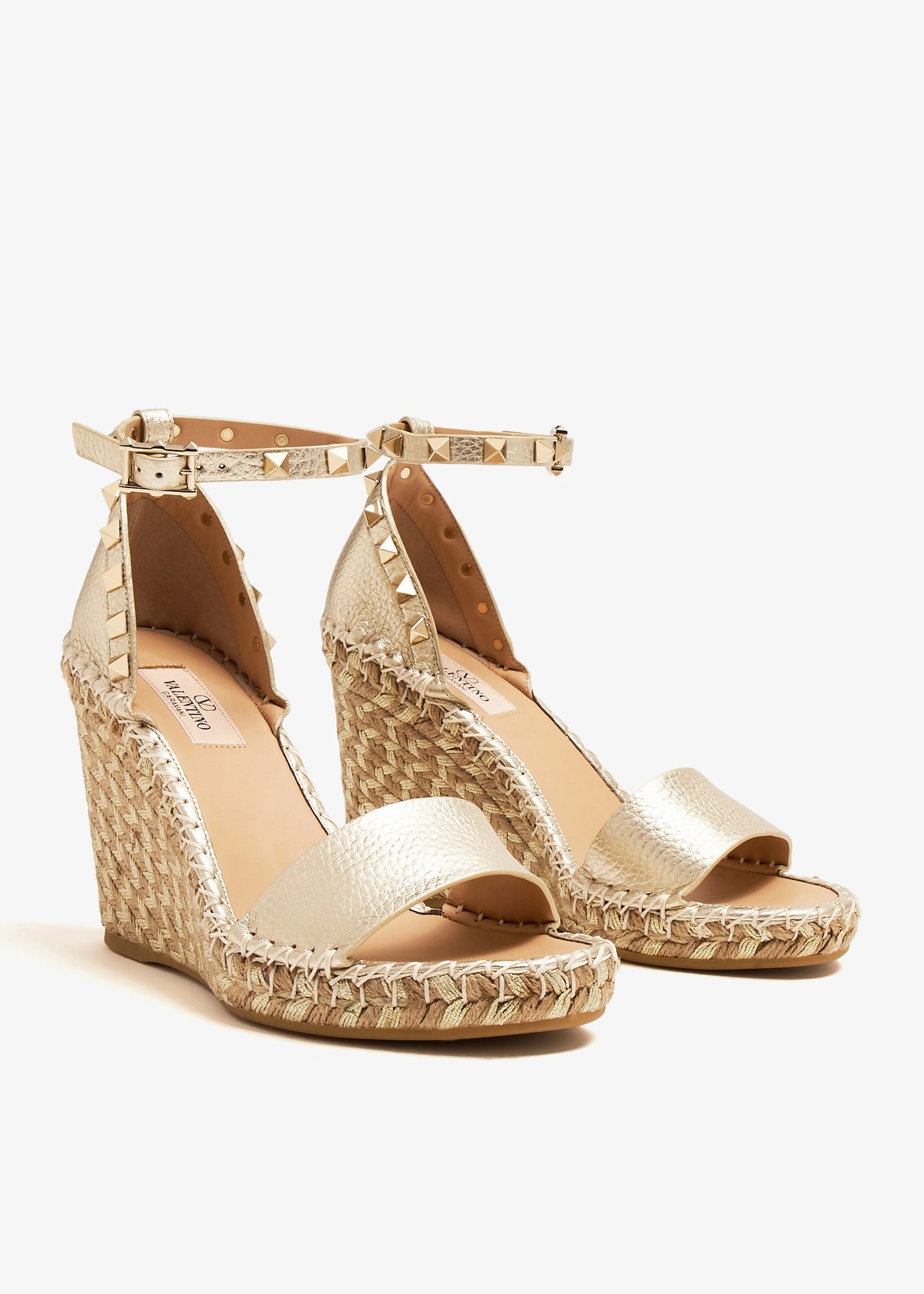 Rockstud double wedge sandals – Elegant Boutique