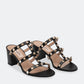 Black - Burgundy Valentino Garavani Rockstud sandals