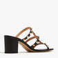 Black - Burgundy Valentino Garavani Rockstud sandals