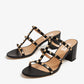 Black - Burgundy Valentino Garavani Rockstud sandals